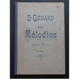 GODARD Benjamin 20 Mélodies Piano Chant ca1880