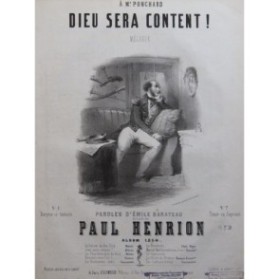 HENRION Paul Dieu sera content ! Chant Piano 1854