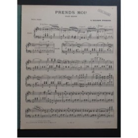 NILSON FYSHER A. Prends moi Piano 1906