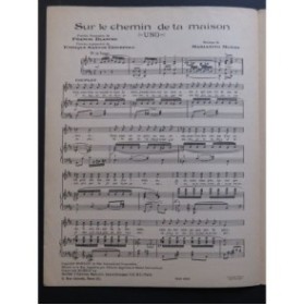 MORES Marianito Sur le chemin de ta maison Chant Piano 1945