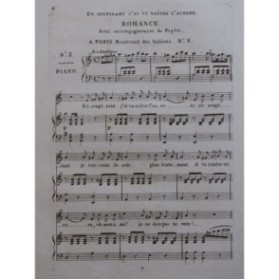 En soupirant J'ai vu Naître L'Aurore Romance Chant Piano ca1820