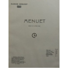 DEBUSSY Claude Menuet Piano Violon