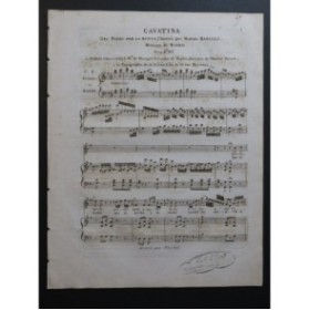 MAYER Simon Il Pazzo per la Musica No 2 Chant Piano ou Harpe ca1810