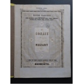 MOZART W. A. Sonate No 1 Piano ca1860