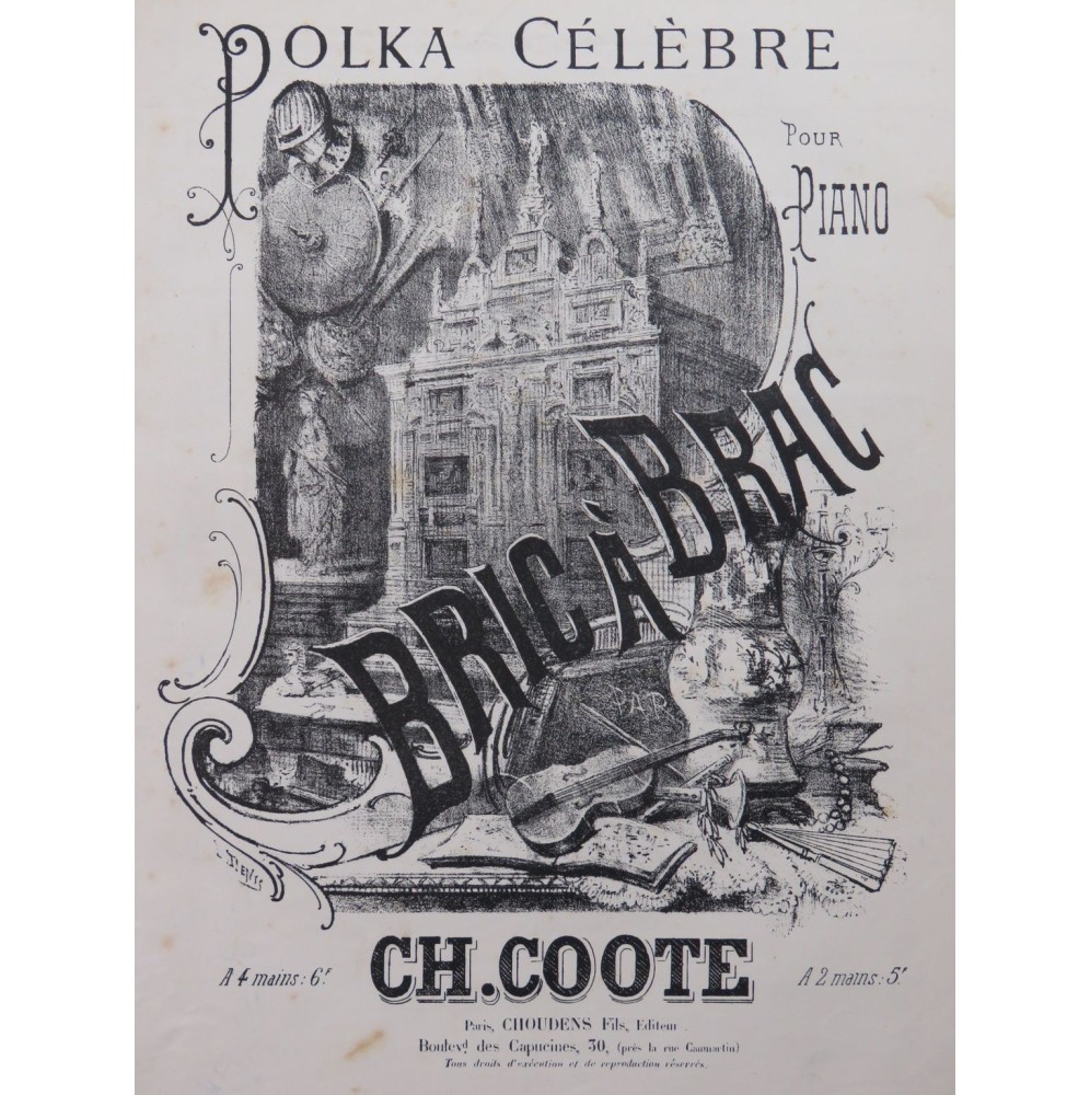 COOTE Charles Bric-à-Brac Polka Piano ca1890