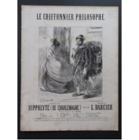 DARCIER L. Le Chiffonnier Philosophe Chant Piano ca1880