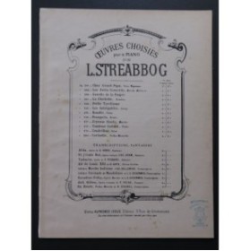 STREABBOG Louis Célèbre Marche Indienne Transcription Piano ca1885