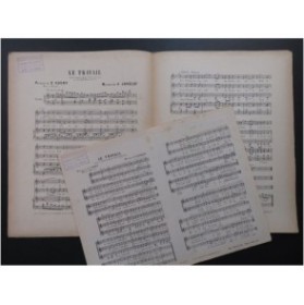JAVELOT J. Le Travail Chant Piano ca1910