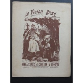 HERPIN V. Le Violon Brisé Chant Piano ca1900