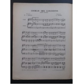 VARNEY Alphonse Choeur des Girondins Chant Piano