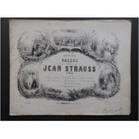 STRAUSS Johann Les Folâtres Piano ca1850