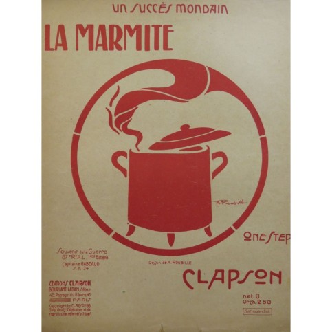 CLAPSON C. La Marmite Piano 1919