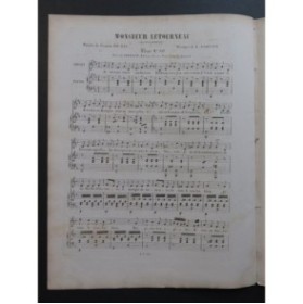 DARCIER Louis Monsieur Létourneau Chant Piano ca1880
