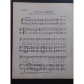 FRAGSON H. Odille Hansen Chant Piano 1916