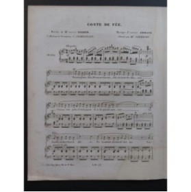 ARNAUD Étienne Conte de Fée Chant Piano ca1850