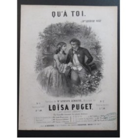 PUGET Loïsa Qu'à toi Chant Piano ca1840