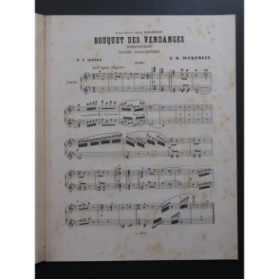 WEKERLIN J. B. Bouquet des Vendanges Valses Alsaciennes Piano 4 mains ca1885
