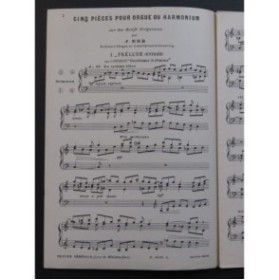 ERB J. Préludes, Versets et Antiennes 5 Pièces pour Orgue 1927