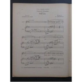 SAUVREZIS Alice Nell Chanson Écossaise Dédicace Chant Piano 1934