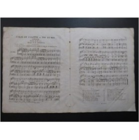 BERTON H. Colin et Colette ou Toi et Moi Chant Piano ca1820