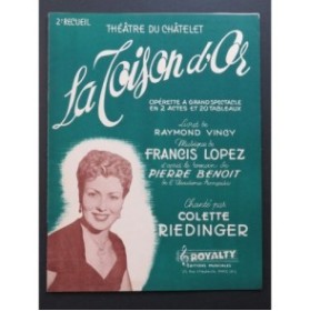 LOPEZ Francis La Toison d'Or 2e Recueil Chant Piano 1954