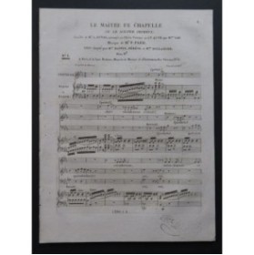 PAËR Ferdinand Le Maître de Chapelle No 1 Chant Piano ou Harpe 1821