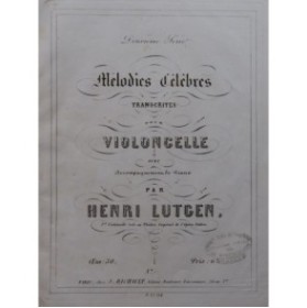 BEETHOVEN Loin d'elle SCHUBERT La Jeune Mère Piano Violoncelle ca1861