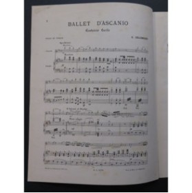 COLLONGUES Gustave Ballet d'Ascanio Saint-Saëns Piano Violon 1890