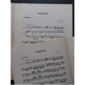 PORPORA Nicola Sonate No 9 Violon Piano