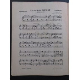 SMITH Sydney Chanson Russe Piano 1929