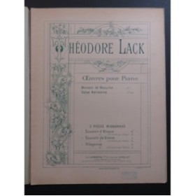LACK Théodore Valse Aérienne Piano 1892