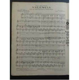 PADILLA José Valencia Chant Piano 1926
