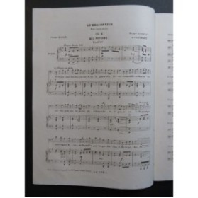 PARIZOT Victor Les Paysans No 4 Le Braconnier Chant Piano ca1845