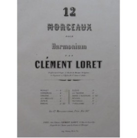 LORET Clément La Taverne Pièce pour Harmonium XIXe