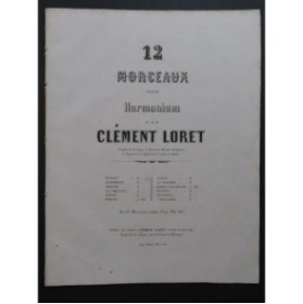LORET Clément La Taverne Pièce pour Harmonium XIXe