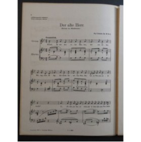 GRAENER Paul Der Alte Herr Chant Piano 1918