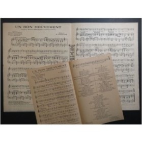 CHRISTINÉ Henri Un bon mouvement Chant Piano 1926