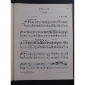 MARTINU Bohuslav Préludes pour Piano 1952