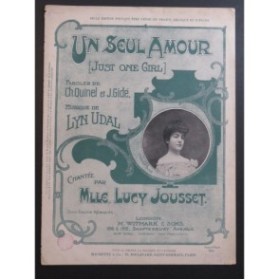 GRACEY Maurice Un Seul Amour Valse Boston Piano 1903