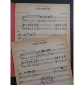 HONEGGER Arthur Concertino 2 Pianos 4 mains 1925