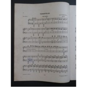 RUBINSTEIN Nicolas Tarantelle op 14 Piano 4 mains 1884