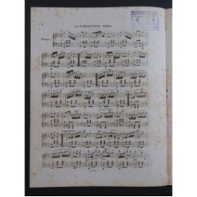 SCARD A. La Parisienne Piano ca1850