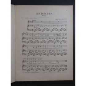 FAURÉ Gabriel Les Berceaux Chant Piano ca1886