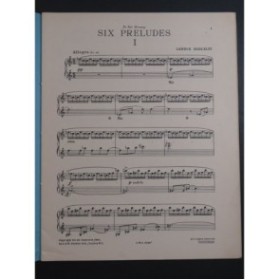 BERKELEY Lennox Six préludes Piano 1948