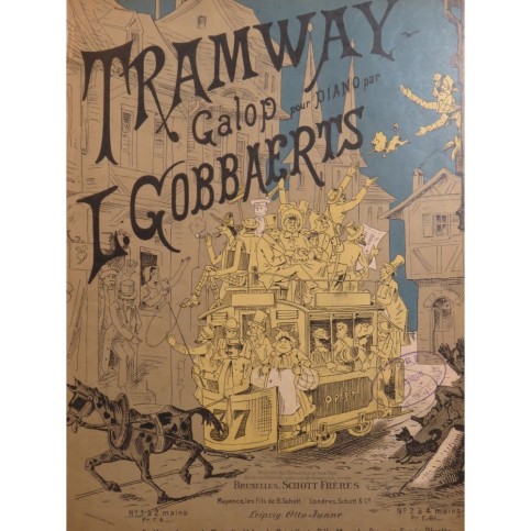 GOBBAERTS Louis Tramway Piano ca1875
