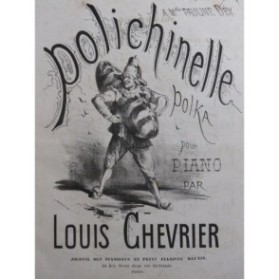 CHEVRIER Louis Polichinelle Piano XIXe siècle