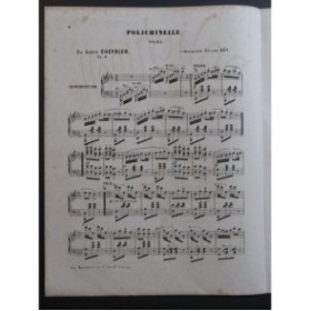 CHEVRIER Louis Polichinelle Piano XIXe siècle