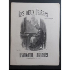 BORDÈSE Luigi Les Deux Prières Chant Piano ca1880