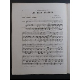 BORDÈSE Luigi Les Deux Prières Chant Piano ca1880