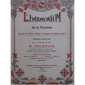 L'Harmonium de la Paroisse No 7 Recueil de Pièces Harmonium 1913